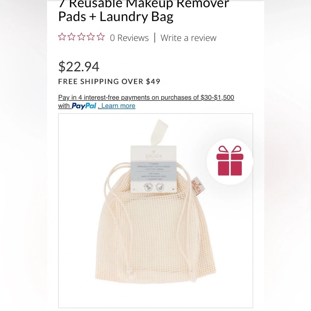 Community Sixty—Six Hydrating Cleanser and Reusable Cotton Pads + Laundry Bag
